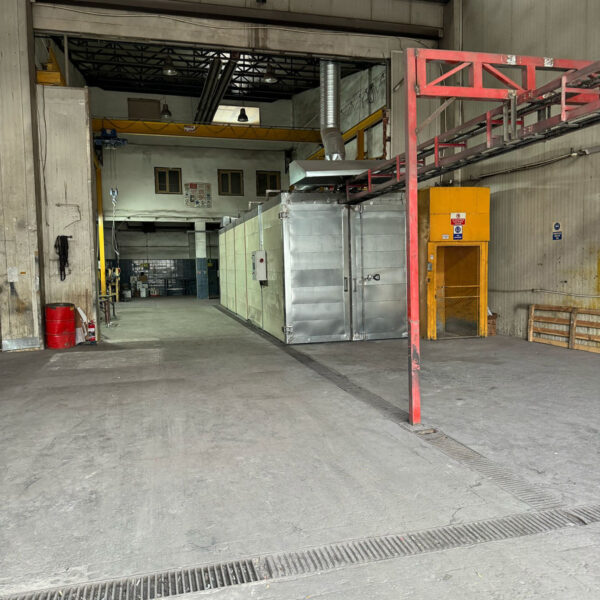 12500 cm Elektrostatik Tünel Tip Toz Boya Fırını | Büyük Boy Üretim Çözümü - Ankara Elektrostatik Toz Boya | Dayanıklı ve Estetik Kaplama Çözümleri 12500 cm uzunluğunda tünel tipi elektrostatik toz boya fırını – büyük boy metal parçalar için