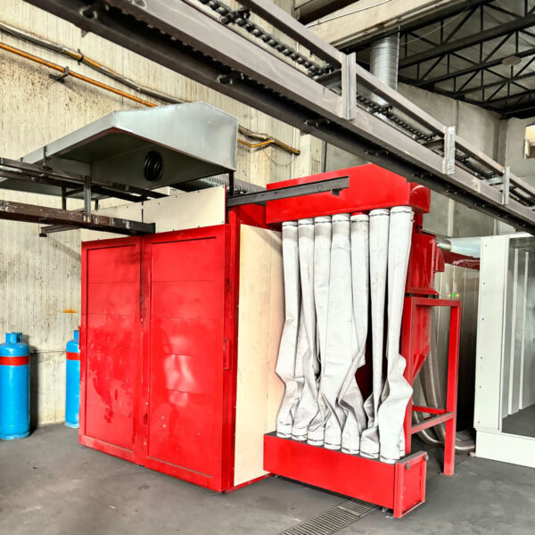 7500 cm 6’lı Elektrostatik Toz Boya Fırını | Yüksek Kapasiteli Seri Üretim - Ankara Elektrostatik Toz Boya | Dayanıklı ve Estetik Kaplama Çözümleri 7500 cm uzunluğunda, 6 bölmeli yüksek kapasiteli elektrostatik toz boya fırını